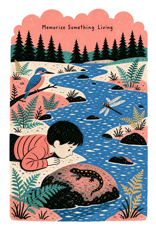 Memorize Something Living print art