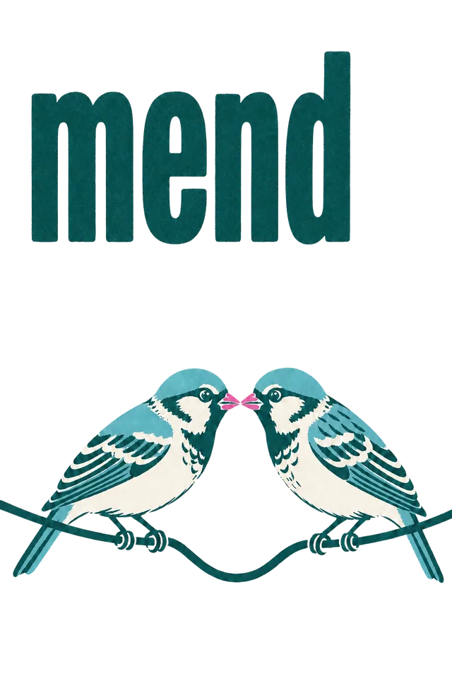 Mend (Birds) print art