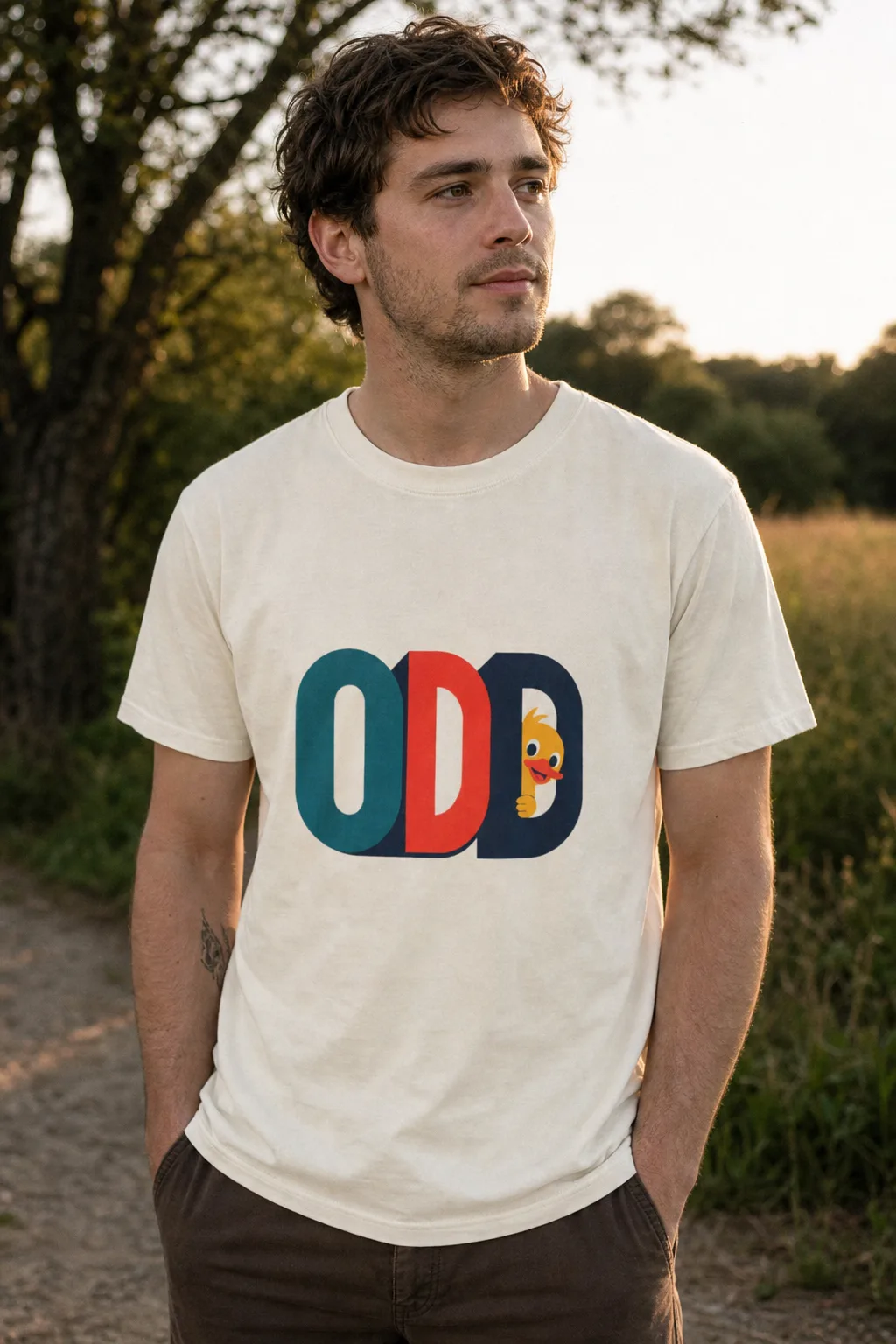 Odd Duck tee, worn