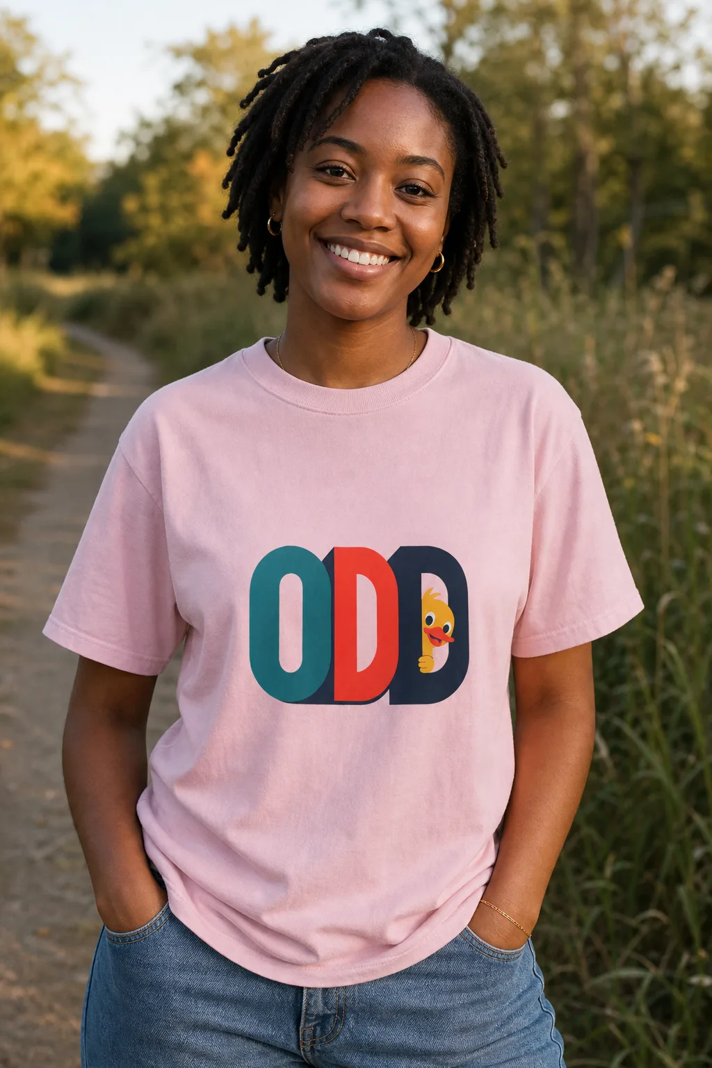 Odd Duck tee, another angle