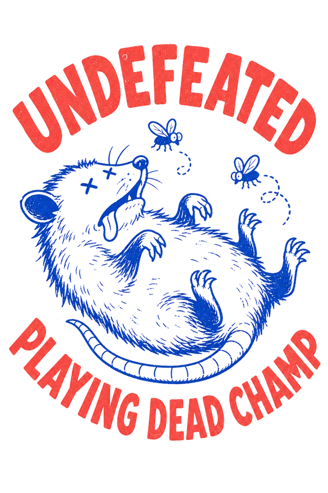Playing Dead Champ print art