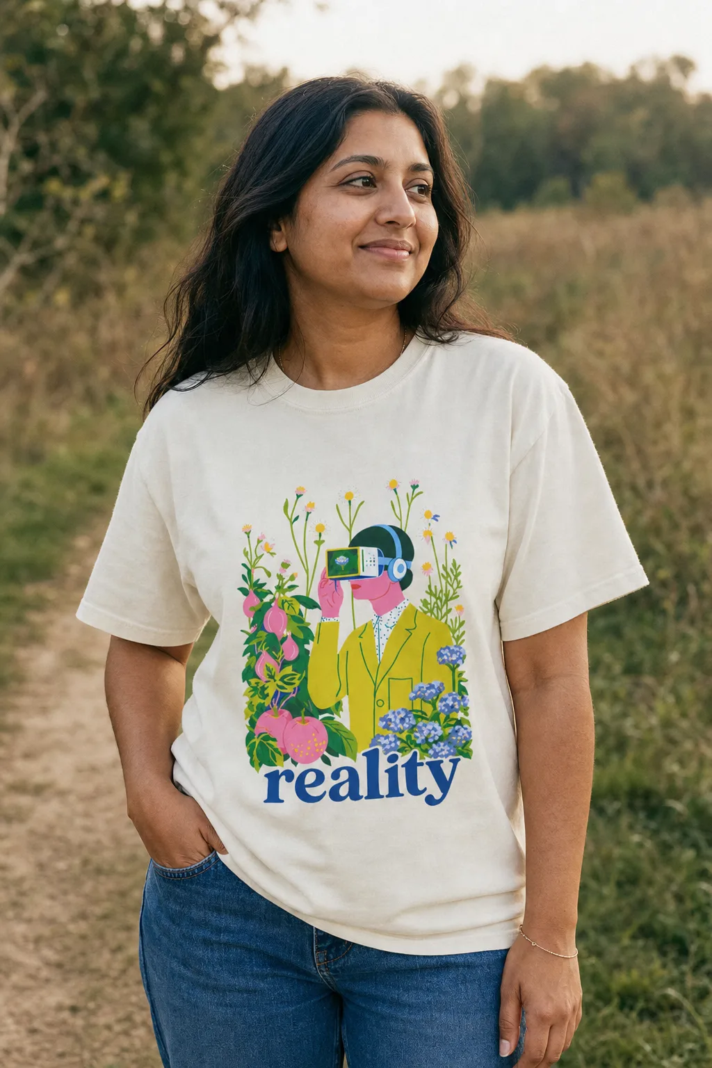 Reality tee, worn