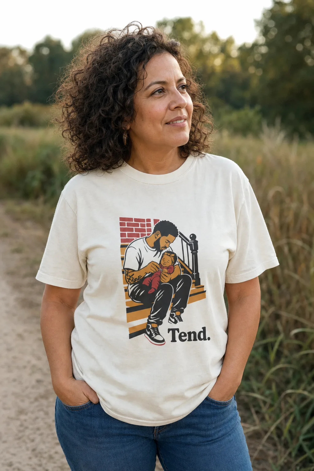 Tend. tee, worn
