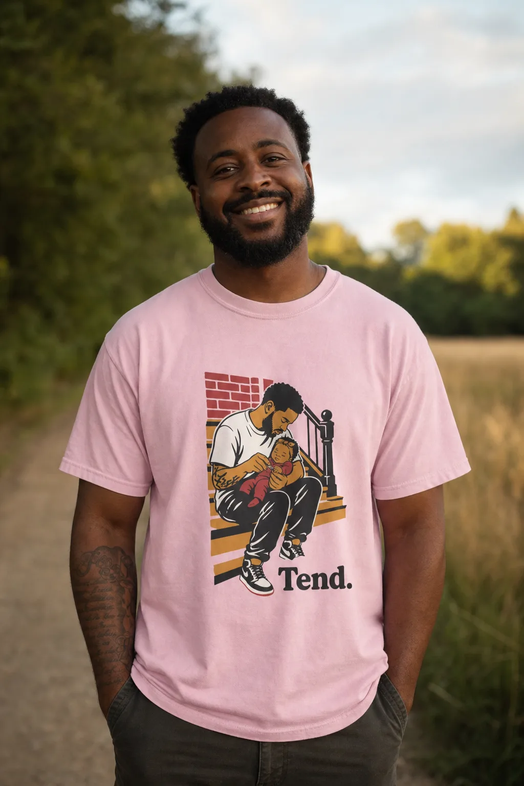 Tend. tee, another angle