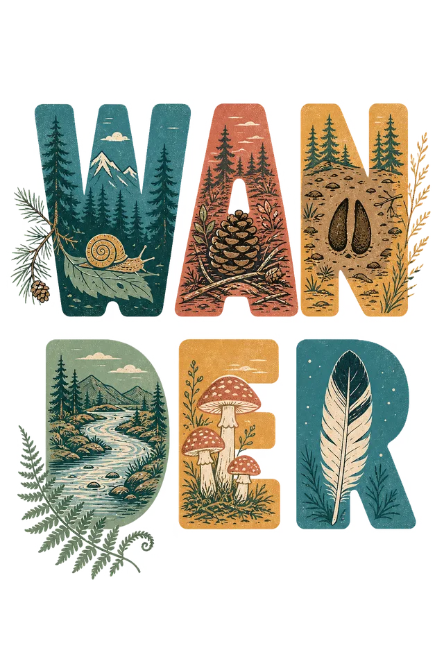Wander print art